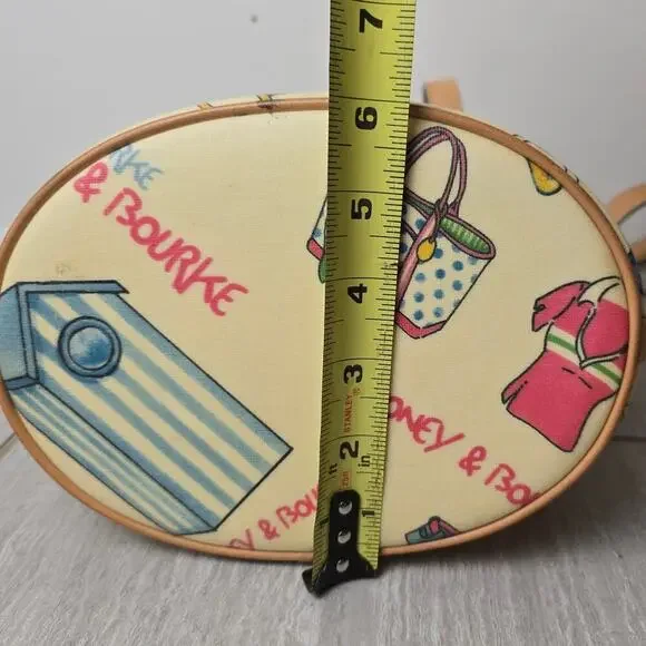 VTG Dooney & Bourke Beach Theme Print Bucket Bag RARE - Picture 7 of 13